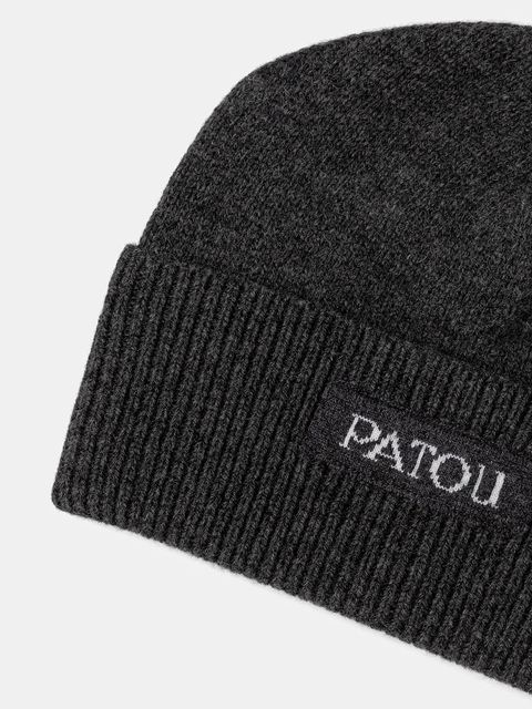 Patou czapka wełniana kolor szary AC1058064