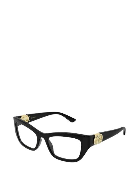 Gucci Eyewear Interlocking G cat-eye glasses - Black - zdjęcie produktu nr 2