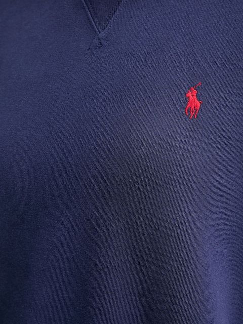 Polo Ralph Lauren bluza bawełniana damska kolor granatowy gładka 211972697