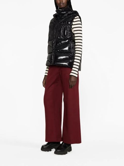 PINKO logo-embossed puffer gilet - Black