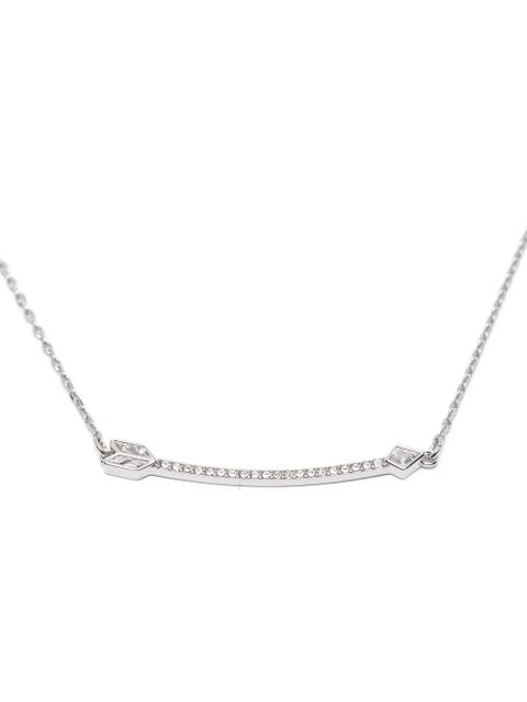 Swarovski arrow-pendant necklace - Silver
