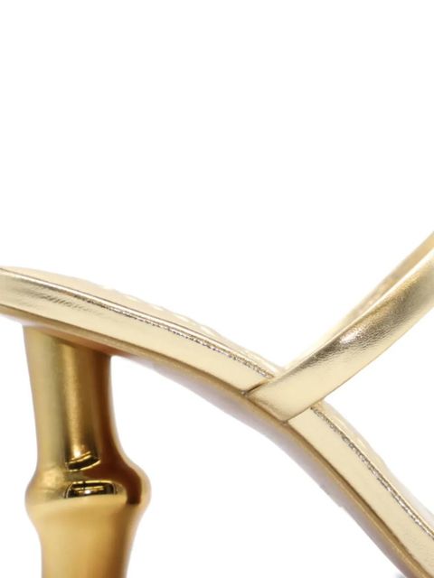 Cult Gaia 80mm double-strap sculpted-heel sandals - Gold - zdjęcie produktu nr 2