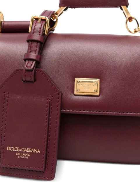 Dolce & Gabbana My Sicily leather top-handle tote bag - Red