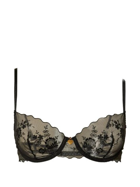 TWINSET floral tulle bra - Black - zdjęcie produktu nr 1