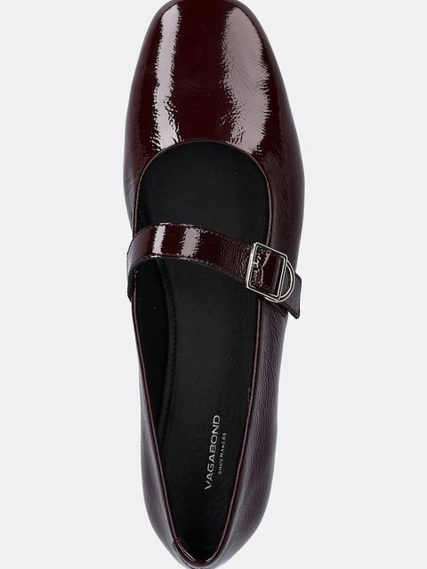 Vagabond Shoemakers baleriny skórzane JOLIN kolor bordowy 5608-060-38