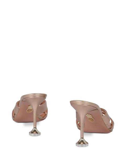 Aquazzura crossover-straps leather sandals - Gold