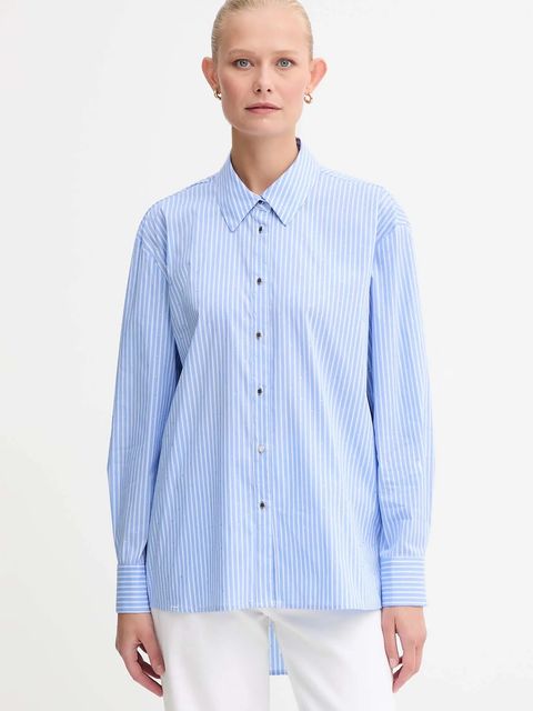 Morgan koszula damska kolor niebieski relaxed z kołnierzykiem klasycznym CRAY - zdjęcie produktu nr 1