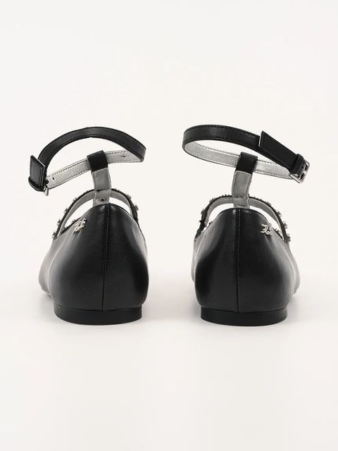 Karl Lagerfeld baleriny skórzane KONNIE kolor czarny KL40189 - zdjęcie produktu nr 2