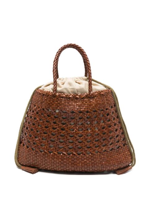 DRAGON DIFFUSION Santa Cano woven braided tote bag - Brown - zdjęcie produktu nr 1
