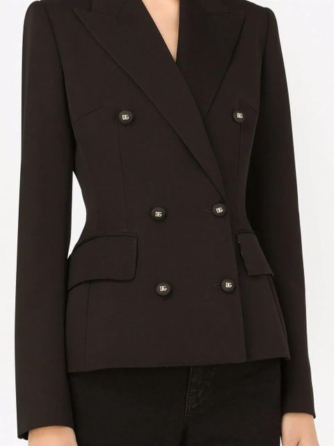 Dolce & Gabbana Dolce double-breasted wool blazer - Black