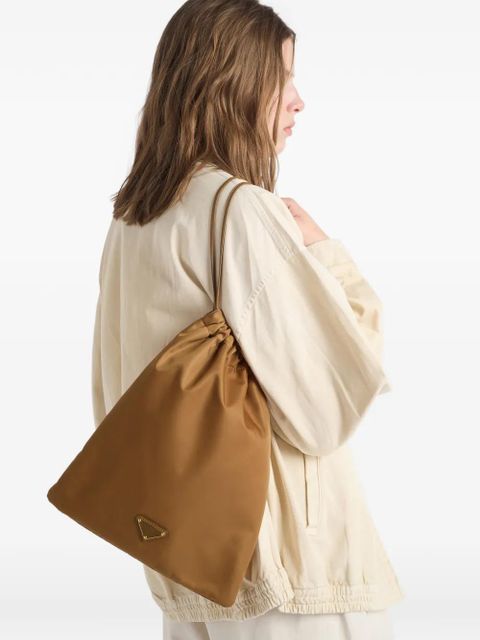 Prada Wish Re-Nylon pouch - Brown