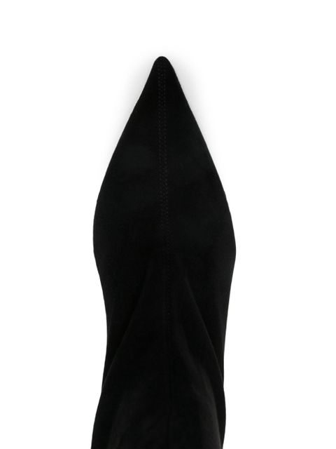 TOTEME 60mm The Suede sock boots - Black