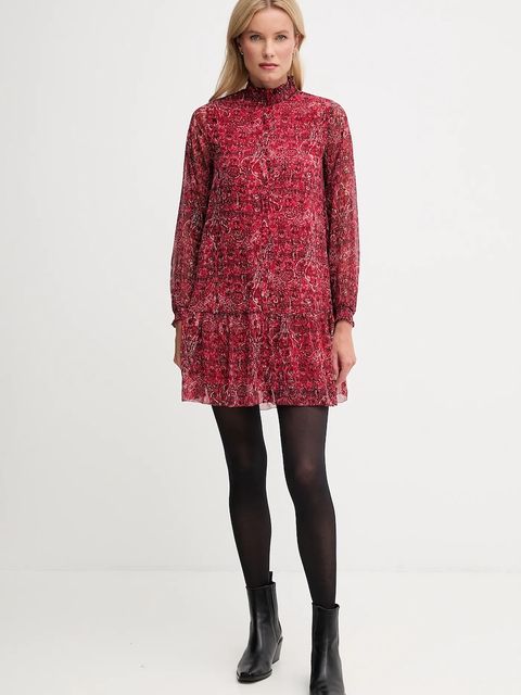Pepe Jeans sukienka kolor czerwony mini prosta PL9537711 - zdjęcie produktu nr 2