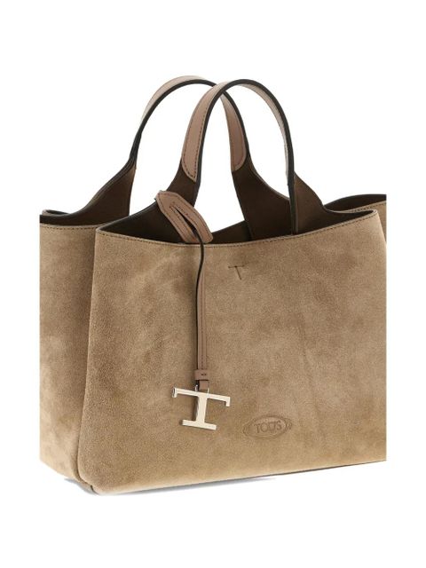 Tod's mini Apa suede tote bag - Brown