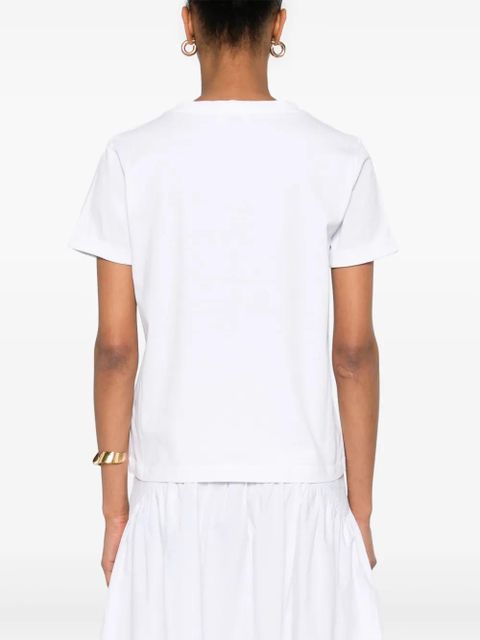 SANDRO logo-embroidered T-shirt - White