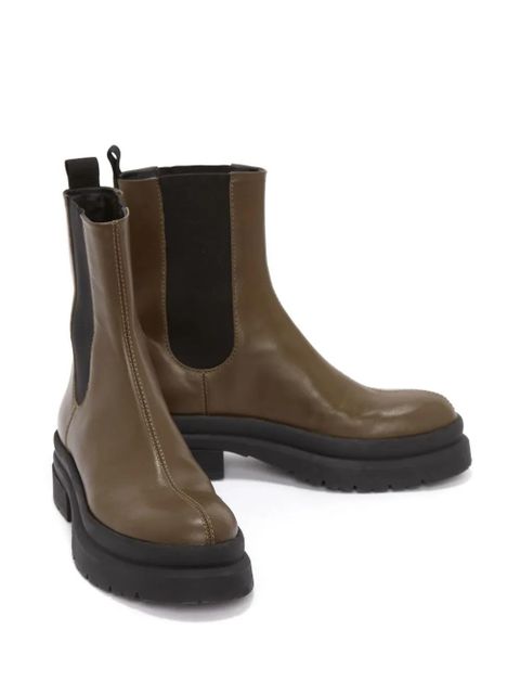 JW Anderson calf leather Chelsea boots - Green - zdjęcie produktu nr 2