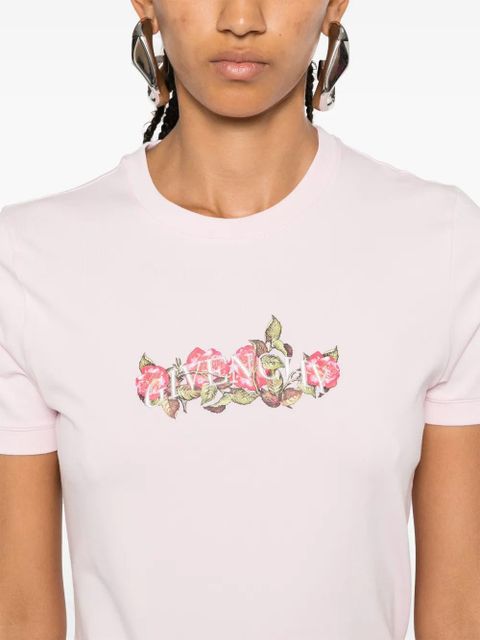 Givenchy roses-print cotton T-shirt - Pink