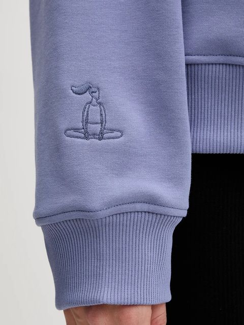 JOYINME bluza sportowa V-Essence damska kolor fioletowy gładka V-Essence