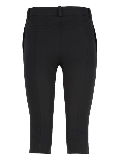 TOTEME crepe-texture bermuda shorts - Black - zdjęcie produktu nr 2