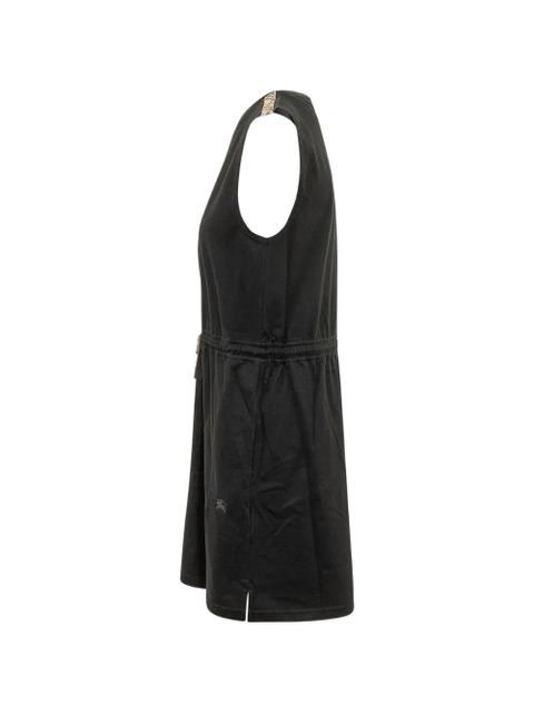 Burberry check drawstring dress - Black