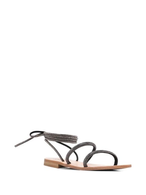 MC2 Saint Barth wrap sandals - Black - zdjęcie produktu nr 2
