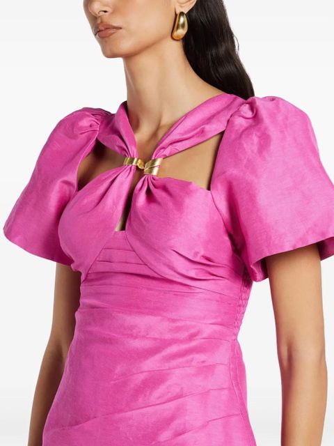 Aje Presence Twisted midi dress - Pink