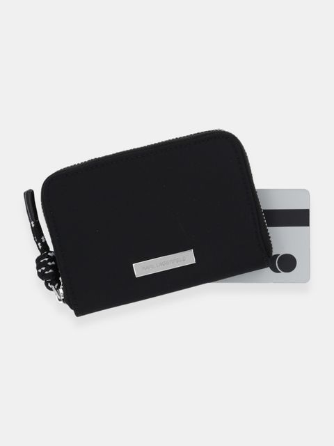 Karl Lagerfeld portfel IKON damski kolor czarny B1W32012