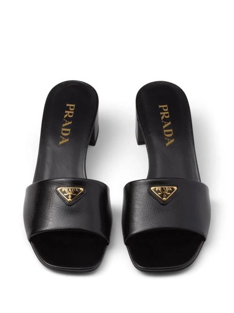 Prada 35mm logo-appliqué sandals - Black - zdjęcie produktu nr 2