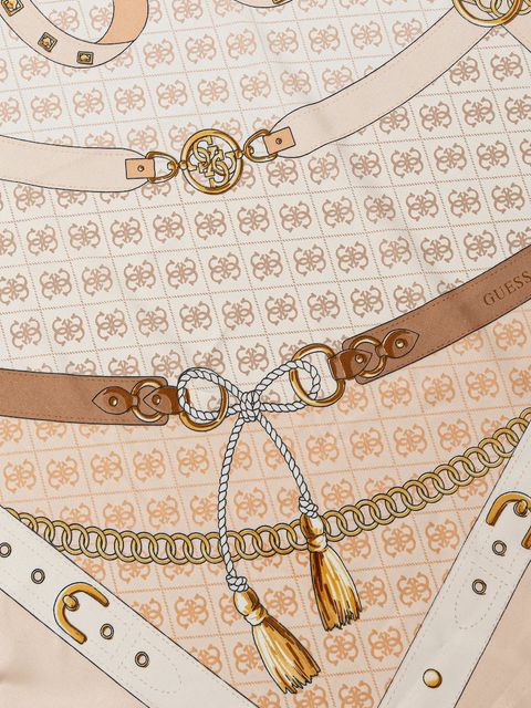 Guess chusta KEFIAH damska kolor beżowy wzorzysta AW5343 POL03 - zdjęcie produktu nr 2