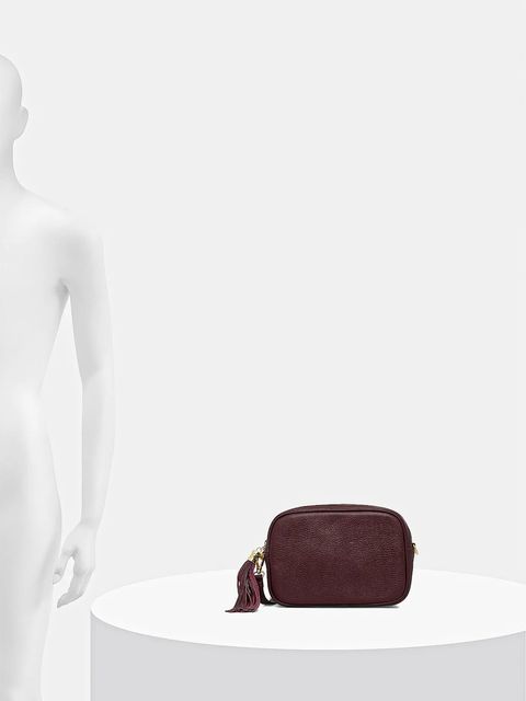 Answear.LAB torebka skórzana kolor bordowy