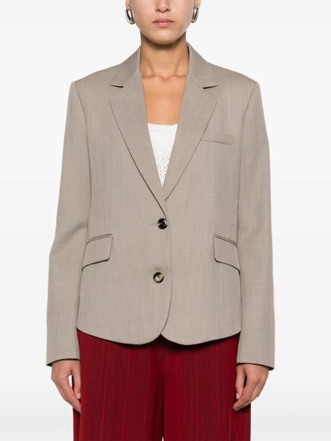LOEWE single-breasted wool blazer - Neutrals