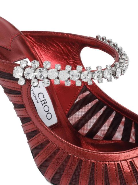 Jimmy Choo 100mm Bing mules - Red