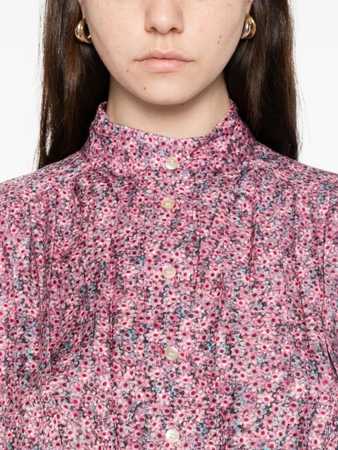 ISABEL MARANT floral midi shirt dress - Pink