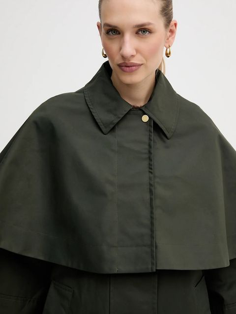 Barbour płaszcz Fia kolor zielony LSP0276