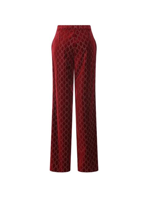 Gucci velvet trousers - Red - zdjęcie produktu nr 2