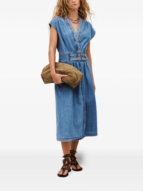 Ba&Sh Love belted denim dress - Blue - zdjęcie produktu nr 2
