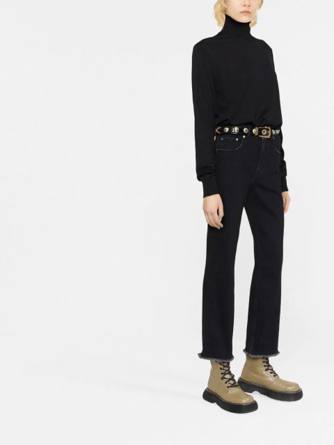 Golden Goose cropped straight-leg jeans - Black