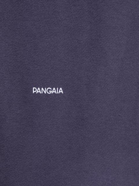 Pangaia bluza bawełniana kolor fioletowy z kapturem gładka 10000180