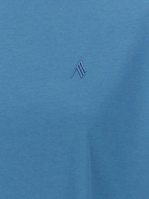 The Attico embroidered crew-neck T-shirt - Blue