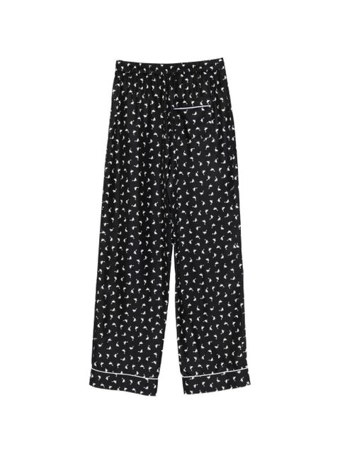 Moschino printed straight trousers - Black - zdjęcie produktu nr 2