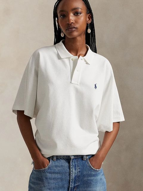Polo Ralph Lauren polo bawełniane damski kolor biały 211A96270 - zdjęcie produktu nr 1