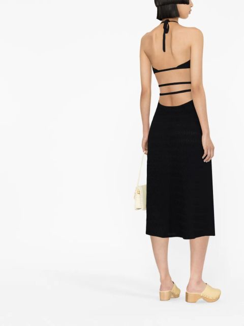 Cult Gaia Evaleigh cut-out midi dress - Black