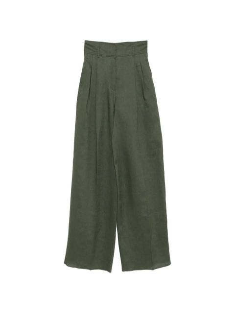 Max Mara Materia pleated trousers - Green - zdjęcie produktu nr 1