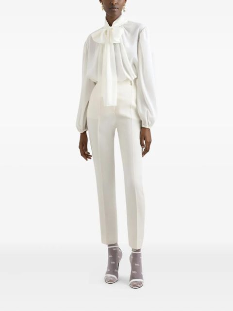 Dolce & Gabbana DNA bow-detailed shirt - White