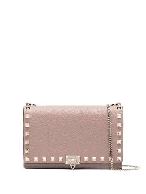 Valentino Garavani Rockstud leather crossbody bag - Neutrals - zdjęcie produktu nr 1