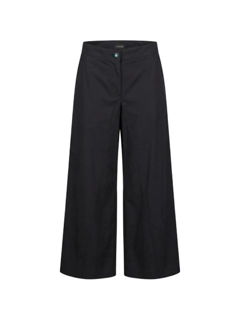 PINKO Canelli button-detail wide-leg trousers - Black - zdjęcie produktu nr 1