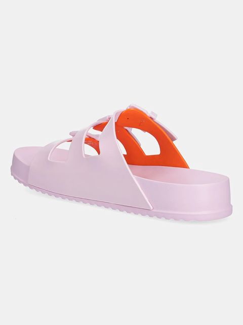 Melissa klapki MELISSA COZY STRIPES AD damskie kolor różowy M 35943 BC956