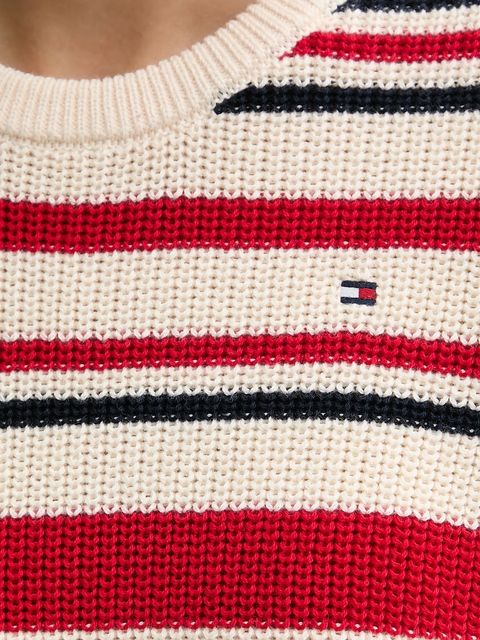 Tommy Hilfiger t-shirt bawełniany damski kolor czerwony WW0WW48793