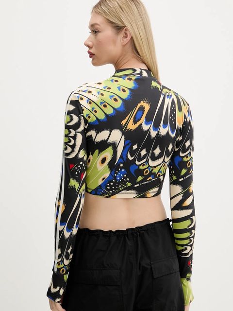 adidas longsleeve x Farm Rio damski kolor multicolor z półgolfem JL8650