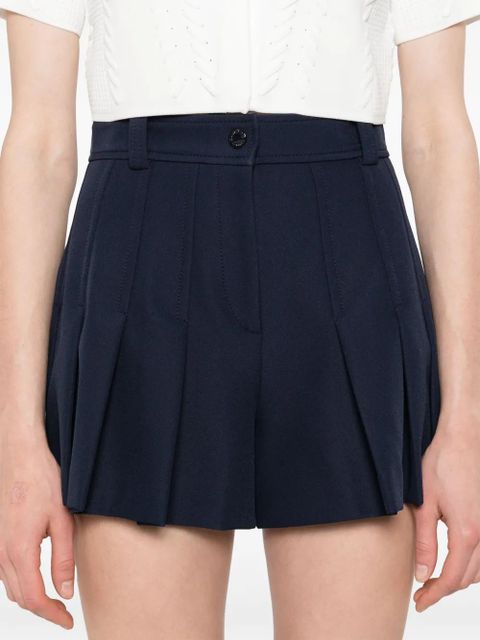 SANDRO pleated shorts - Blue